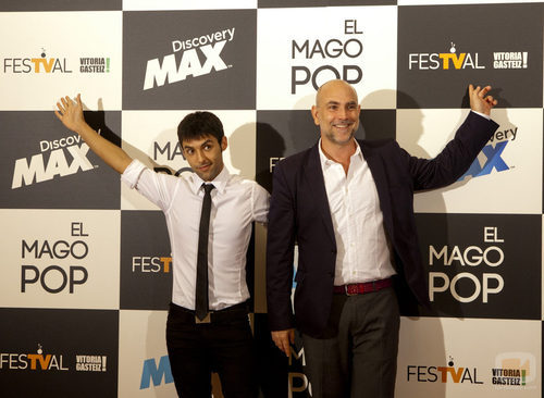 Antonio Díaz, 'El mago Pop', junto a Fernando Jerez