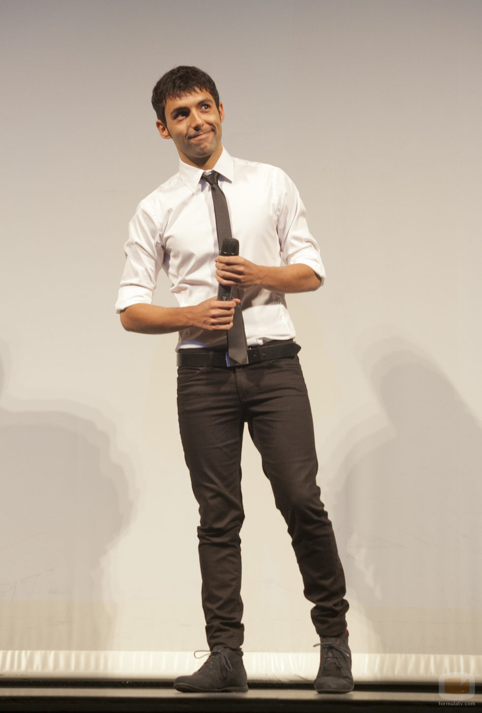 Antonio Díaz, antes del estreno de 'El mago Pop' en el FesTVal de Vitoria