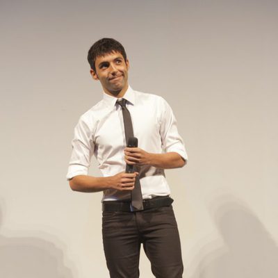 Antonio Díaz, antes del estreno de 'El mago Pop' en el FesTVal de Vitoria