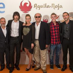 David Janer y su compañeros de reparto de 'Águila Roja' en el FesTVal