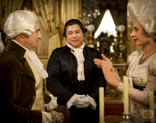 Chema, Soraya y Machupichu en el episodio 200 de 'Aída'