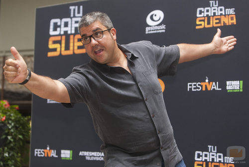 Florentino Fernández, concursante de 'Tu cara me suena', en el FesTVal de Vitoria