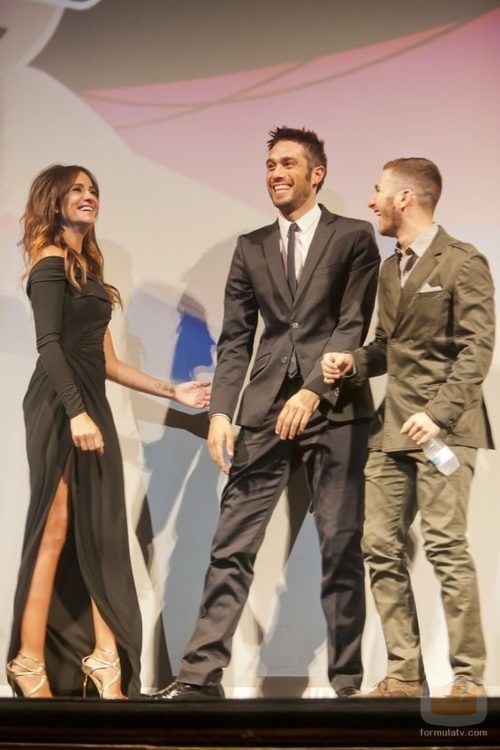 Melani Olivares, Dani Martínez y David Castillo en el FesTVal 2013