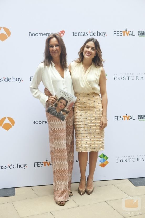 María Dueñas junto a Adriana Ugarte en el FesTVal 2013
