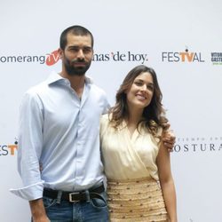 Rubén Cortada y Adriana Ugarte en el FesTVal de Vitoria