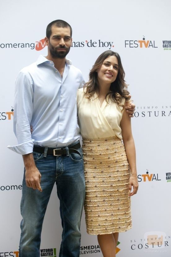 Rubén Cortada y Adriana Ugarte en el FesTVal de Vitoria