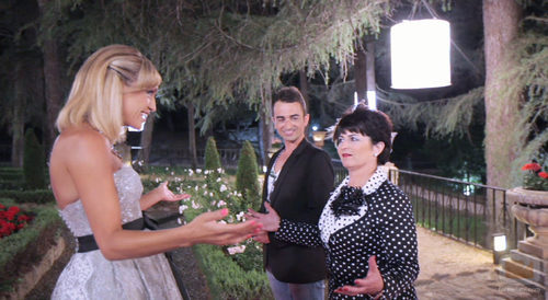 Fran y Mª Carmen con Luján Argüelles en '¿Quién quiere casarse con mi hijo?'