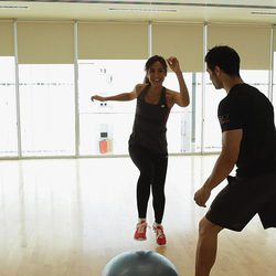Tamara Falcó en el gimnasio