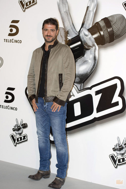 Antonio Orozco en la presentación de 'La voz 2'