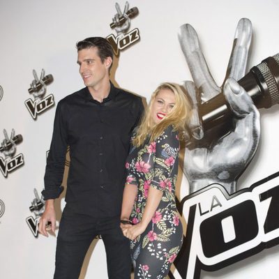 Uri Sàbat y Daniela Blume en la presentación de la segunda edición de 'La voz'