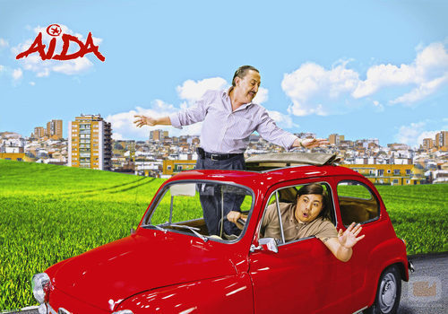 Mariano Peña y Óscar Reyes en la décima temporada de 'Aída'
