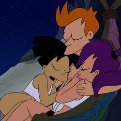 Fry, Leela y Amy