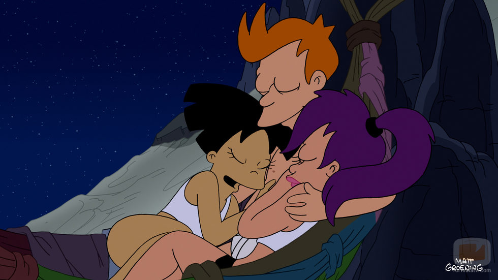 Fry, Leela y Amy