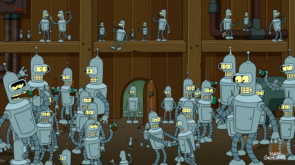 Clones de Bender en 'Futurama'