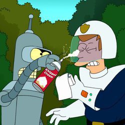Fry y Bender en 'Futurama'
