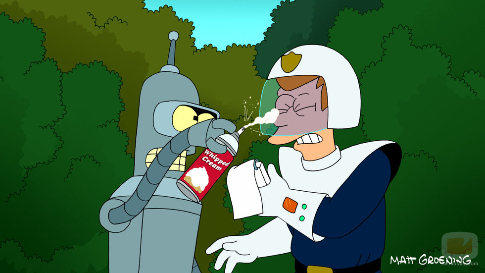 Fry y Bender en 'Futurama'