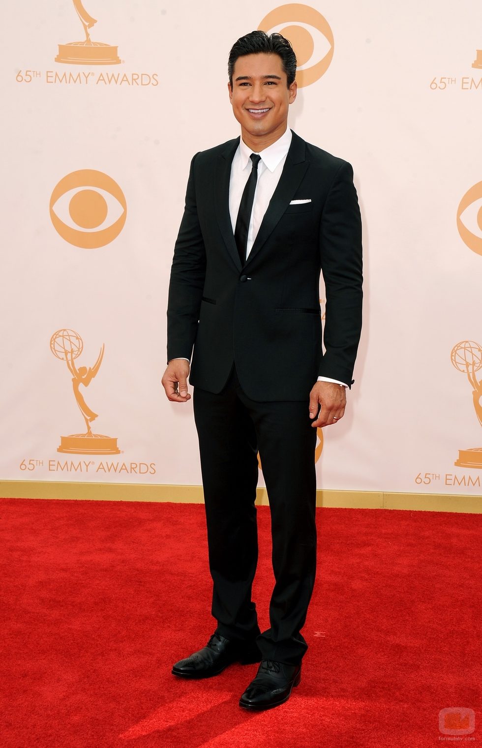 Mario Lopez en la alfombra roja de los Emmy 2013