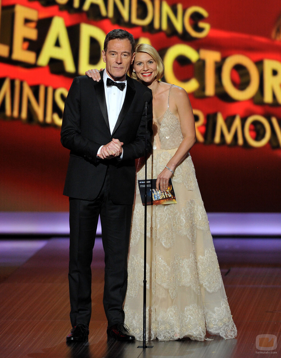 Bryan Cranston y Claire Danes en los Emmy 2013