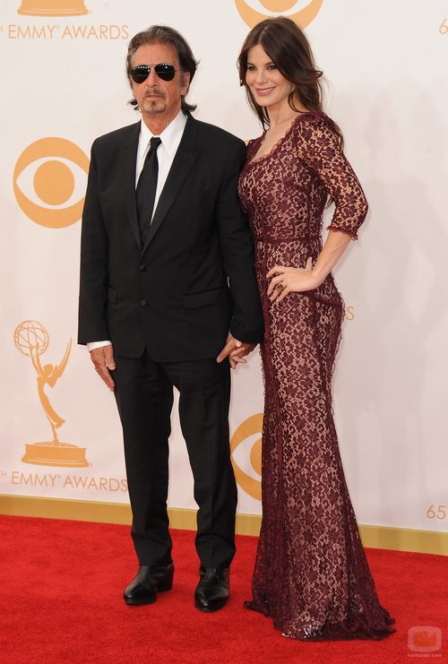 Al Pacino y Lucila Sola en la alfombra roja de los Emmy 2013
