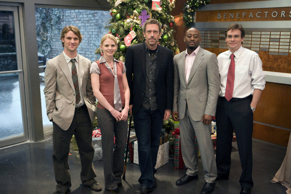 Hugh Laurie, Jennifer Morrison y el resto del equipo de House