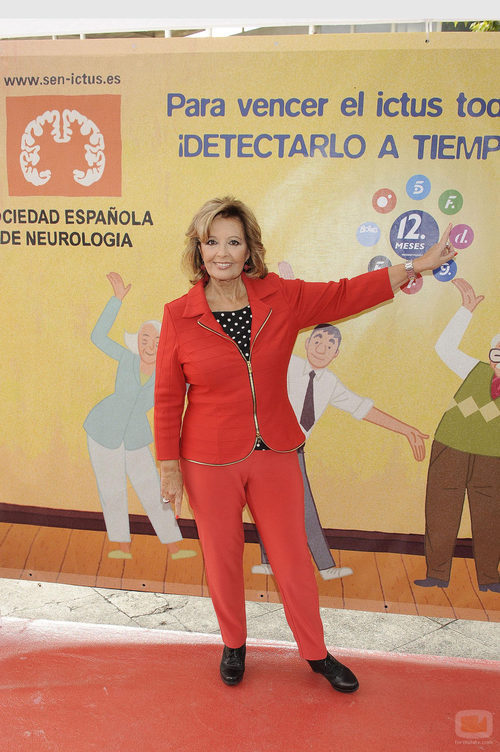 María Teresa Campos participa en la campaña de "12 Meses" para vencer el ictus