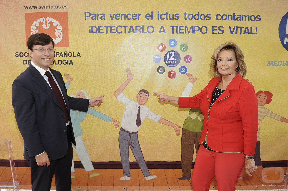 El doctor Carlos Tejero y la presentadora María Teresa Campos