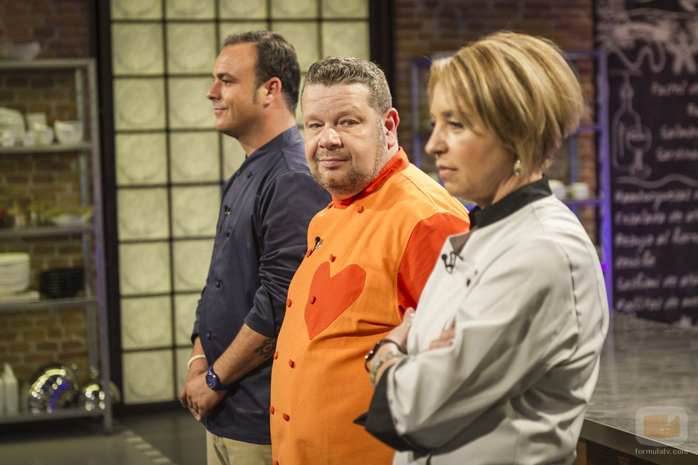 Ángel León, Alberto Chicote y Susi Díaz en 'Top Chef'