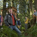 Peter Nelson y su equipo de 'Mi casa en un árbol'