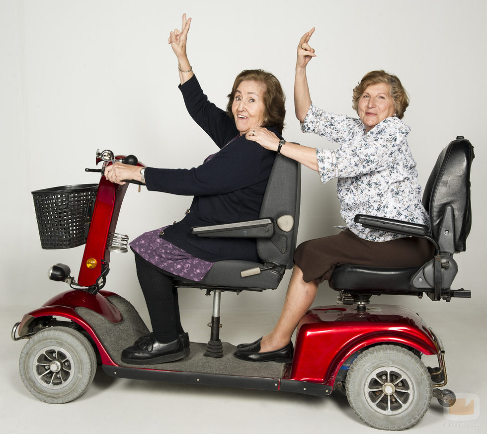 Dos señoras mayores que participan en 'Los mayores gamberros'