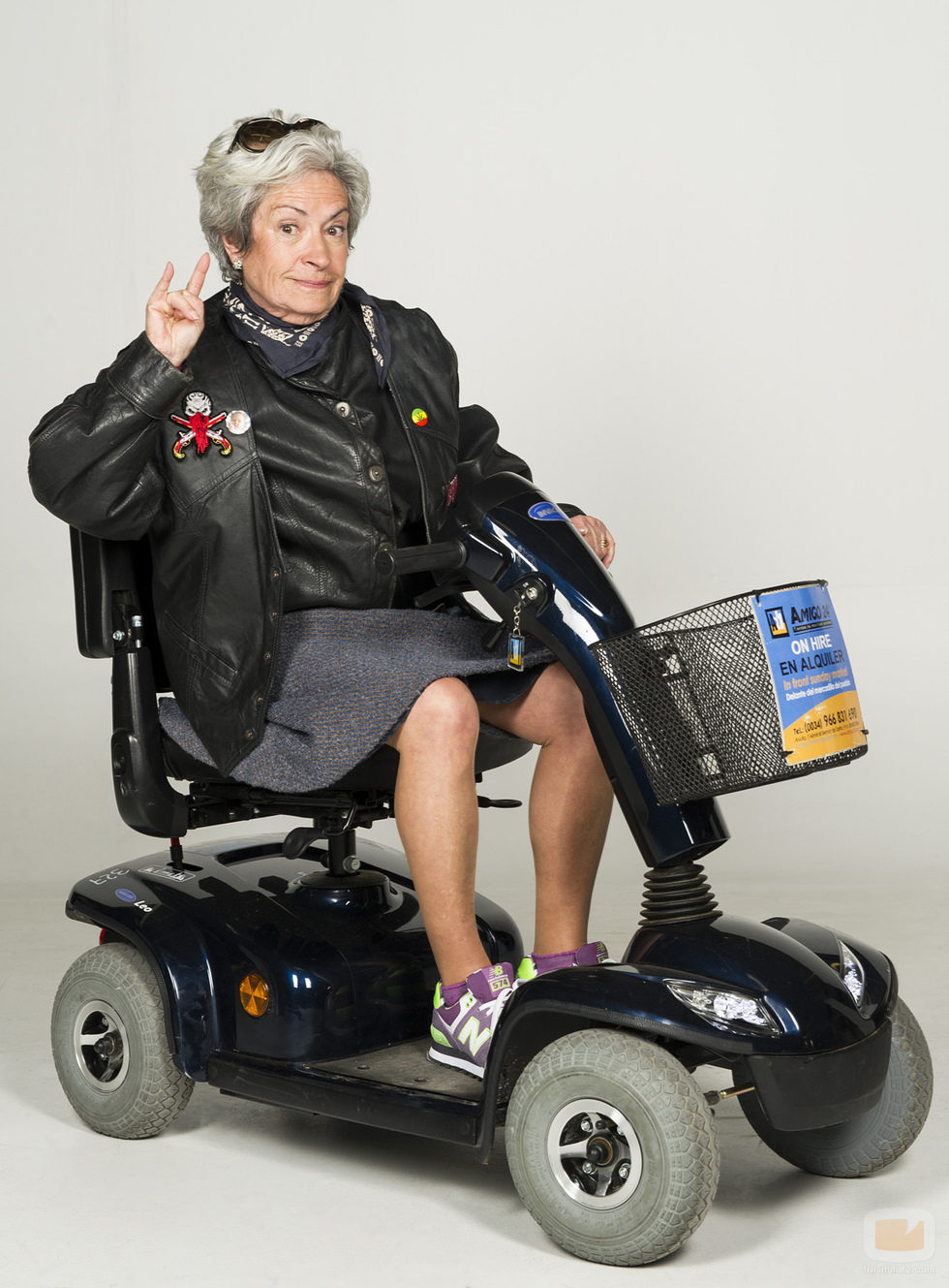 Anciana que participa en 'Los mayores gamberros'