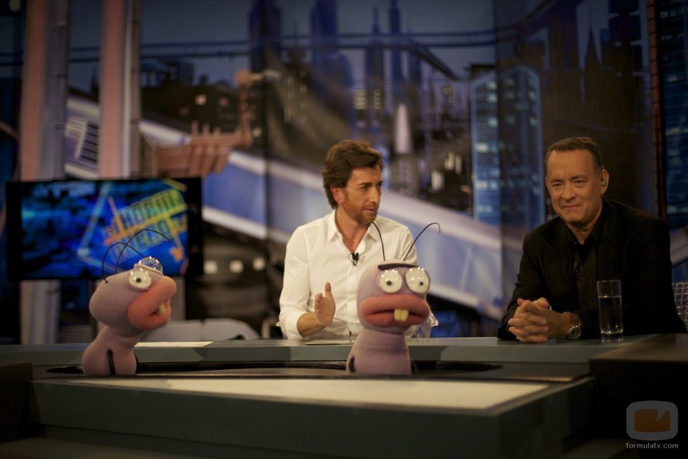 Pablo Motos y Tom Hanks graban 'El Hormiguero' en París