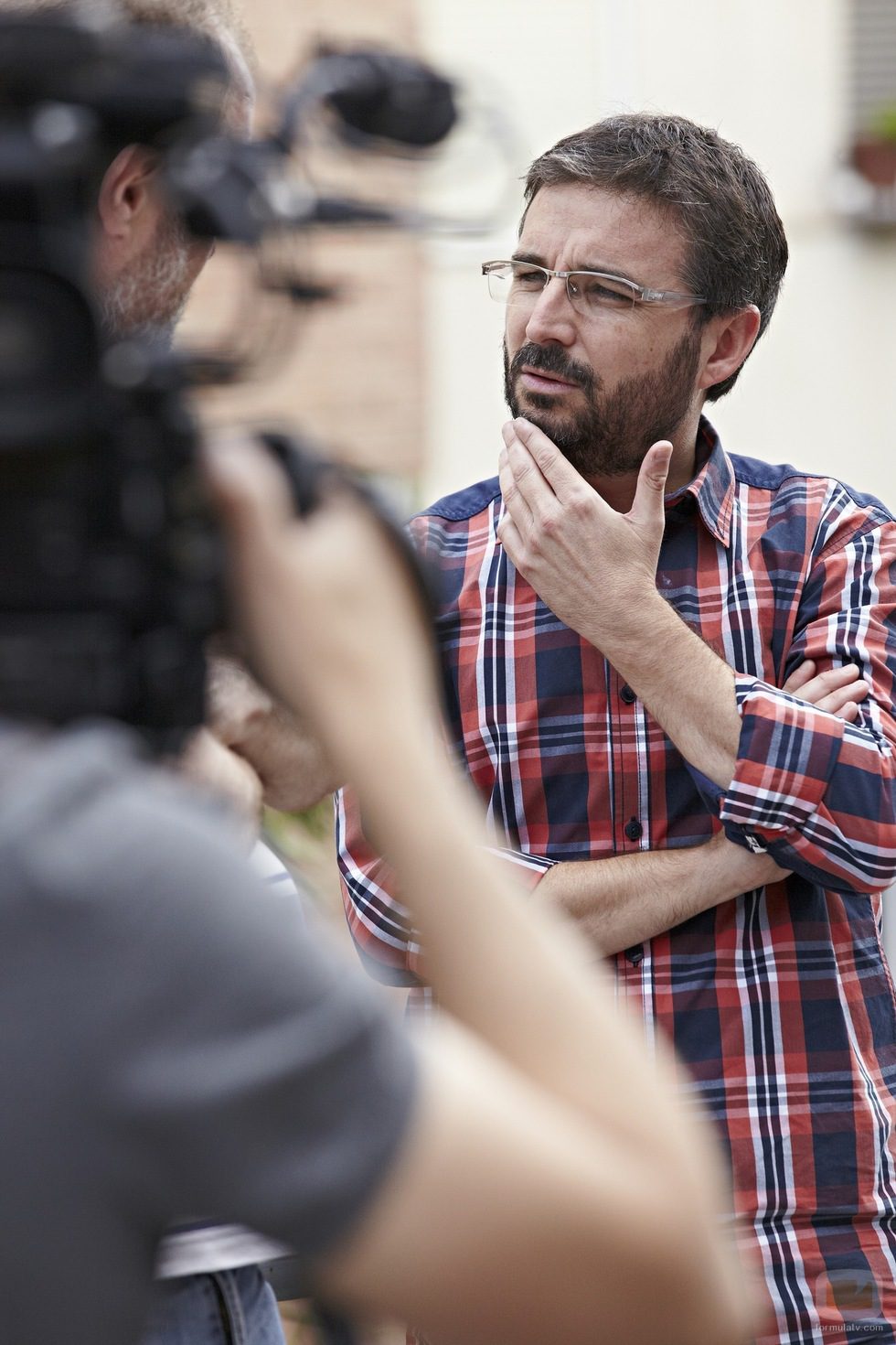 Jordi Évole grabando la séptima temporada de 'Salvados'