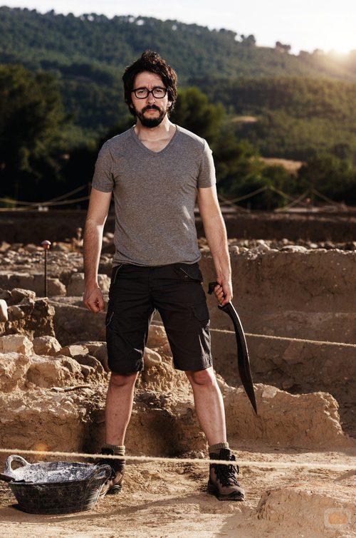 Flipy como arqueólogo