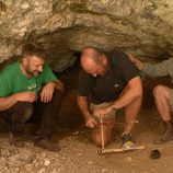 Iñigo Urrechu en el yacimiento de la Gran Dolina