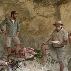 Iñigo Urrechu y el equipo del yacimiento de la Gran Dolina
