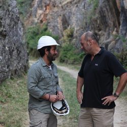 Iñigo Urrechu durante su participación en 'Arqueólogo por un día'