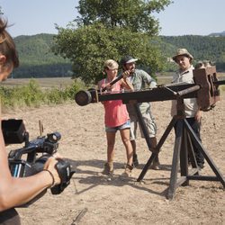 María Vasco en la excavación de Puig Ciutat