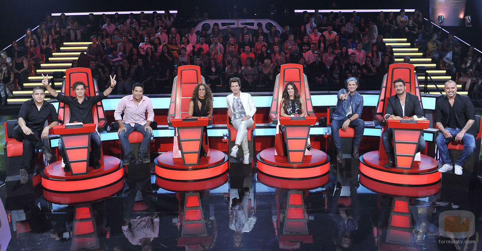 Coaches y asesores de la segunda edición de 'La voz'