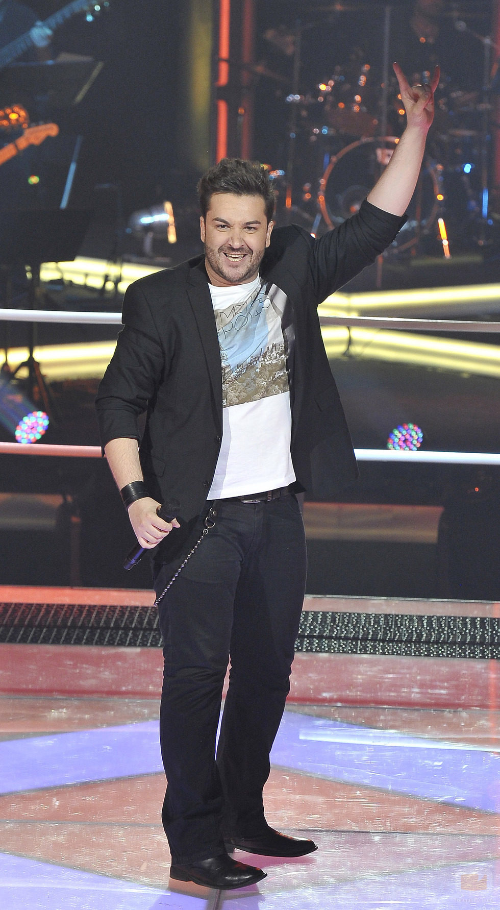 David Velardo en "Las batallas" de 'La voz'