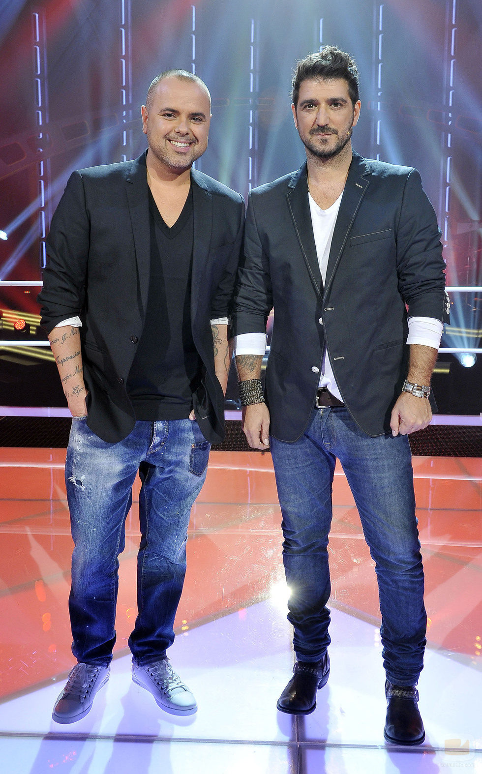 Juan Magán y Antonio Orozco en 'La voz'