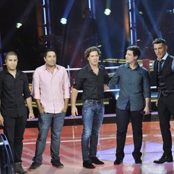 Roberto Matos con David Bisbal, Cali & El Dandee y Jesús Vázquez