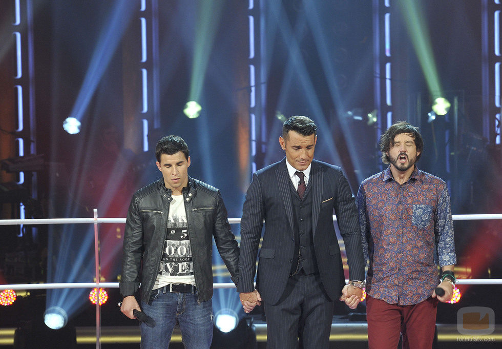 Jorge Moreno y Xino Gómez con Jesús Vázquez