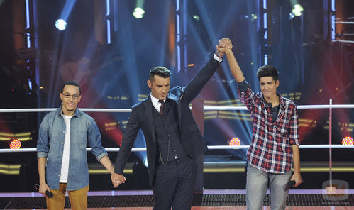 Edu Ruiz y Alejandro Udó con Jesús Vázquez