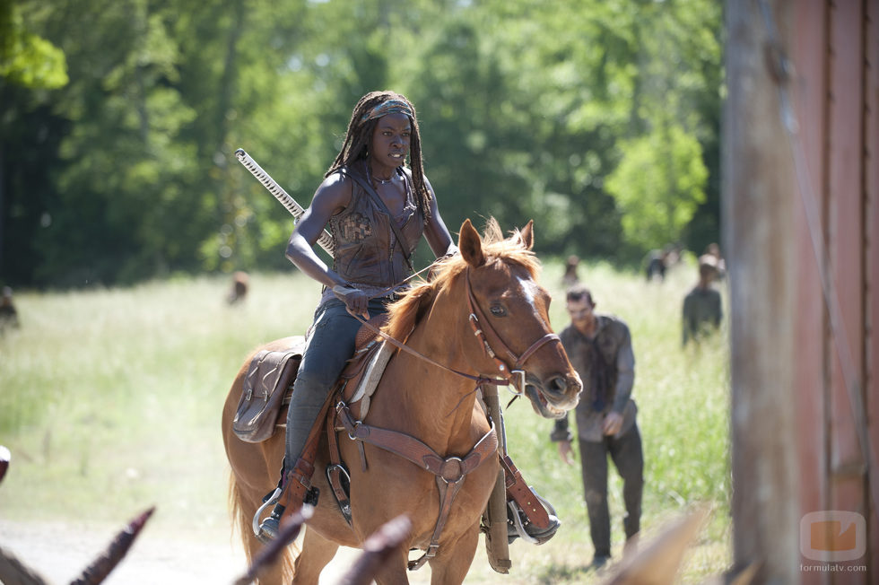 Michonne en la cuarta temporada de 'The Walking Dead'