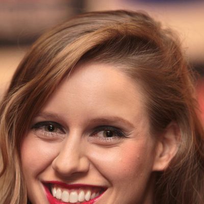Manuela Vellés en Noia durante el preestreno de 'Galerías Velvet'