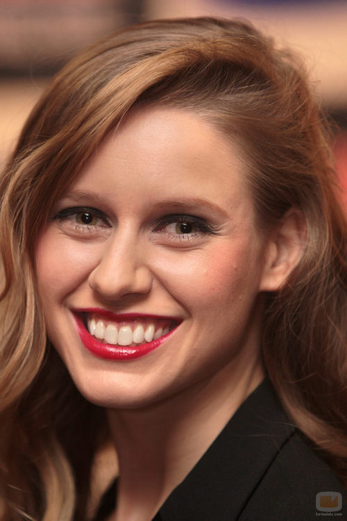 Manuela Vellés en Noia durante el preestreno de 'Galerías Velvet'