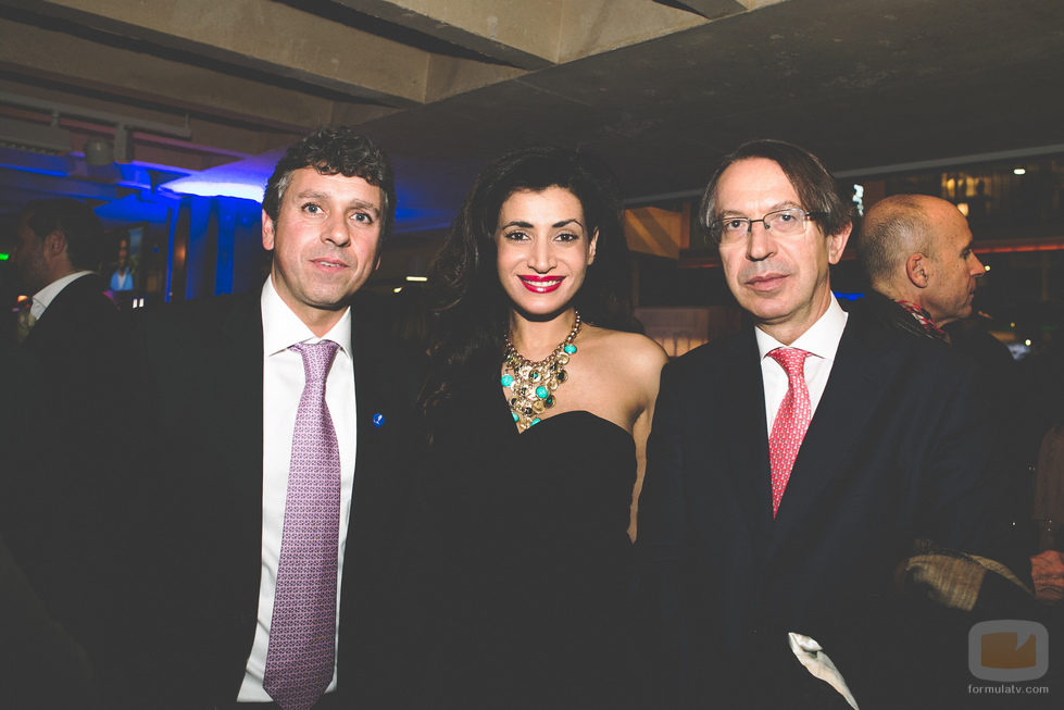 Santiago González y José Antonio Vera en la fiesta del 5º aniversario del Grupo Secuoya
