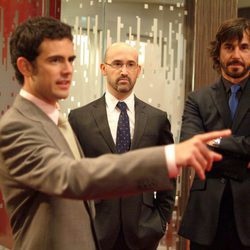 Pau Roca, Javier Cámara y Santi Millán