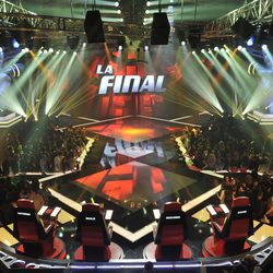 Plató de la final de la segunda edición de 'La voz'