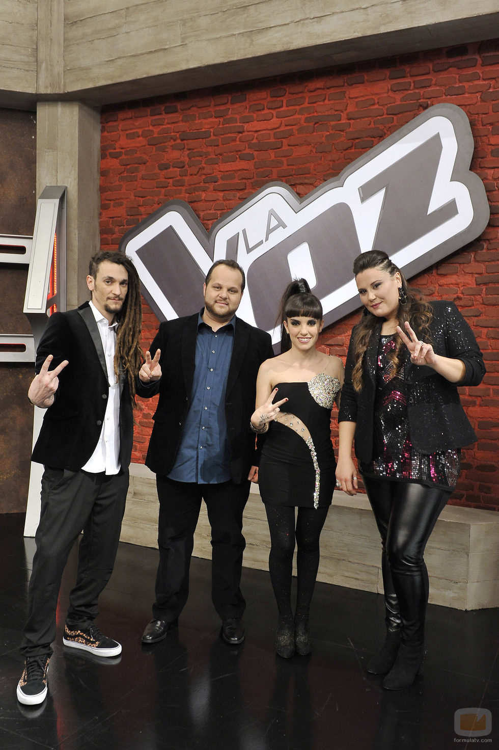 Jaume Mas, David Barrull, Dina Arriaza y Estela Amaya